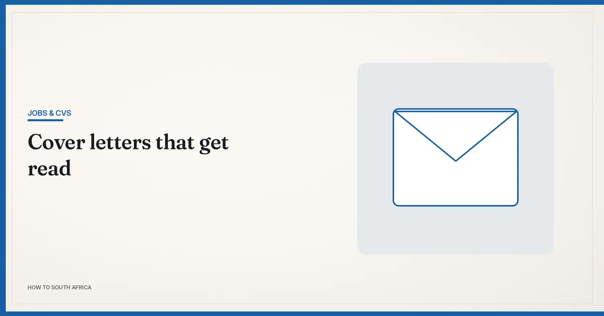 Cover letters that get read