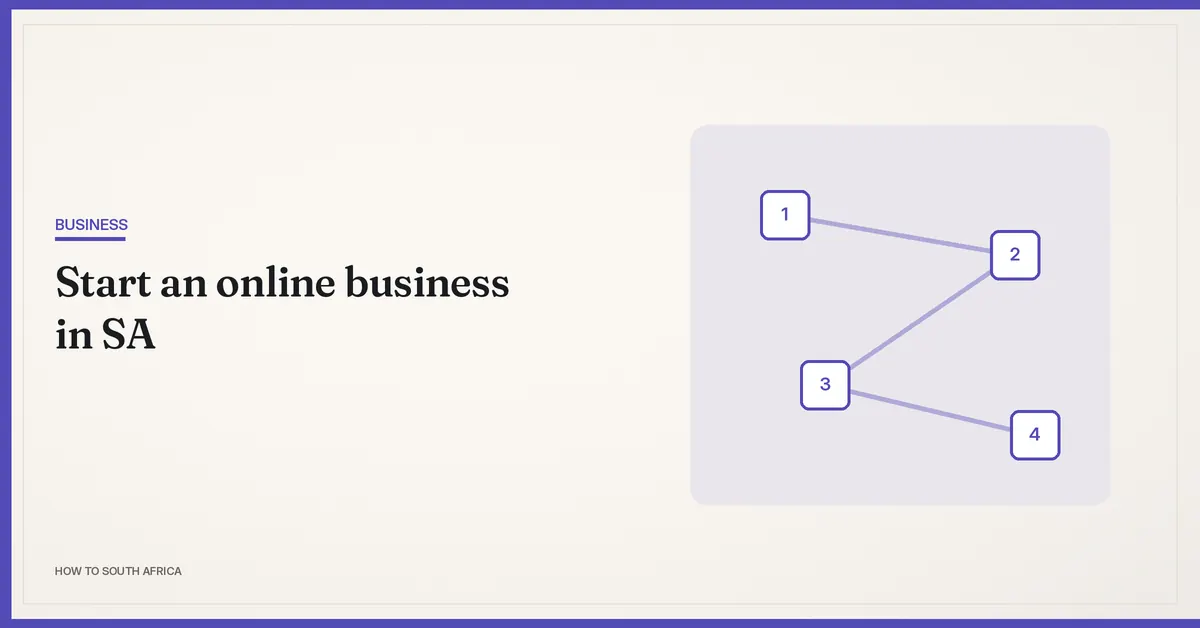 How to start an online business in South Africa